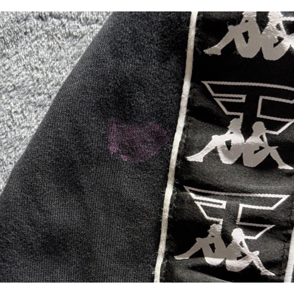 Kappa Pullover Hoodie Sweatshirt w/Embossed Chest Logo Black Sz. Medium - Picture 4 of 11